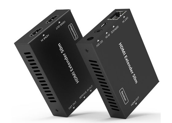 18Gbps HD 비디오 연장기 50미터 HDMI Over CAT 메탈 인클로저
