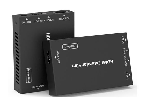 18Gbps HD 비디오 연장기 50미터 HDMI Over CAT 메탈 인클로저