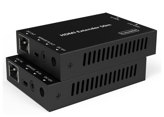 18Gbps HD 비디오 연장기 50미터 HDMI Over CAT 메탈 인클로저
