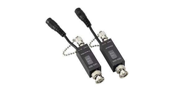 12G-SDI 광섬유 확장기 10km 전송 거리와 11.88 Gbps 데이터 속도 및 컴팩트 금속 장치