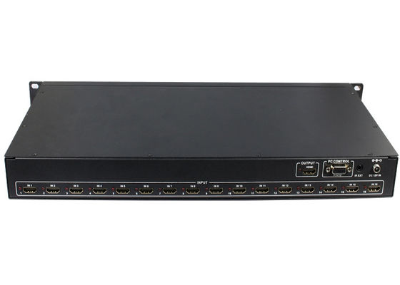 쿼드 RS232 16x1 HDMI MultiViewer 심리스 스위처 ESD 보호