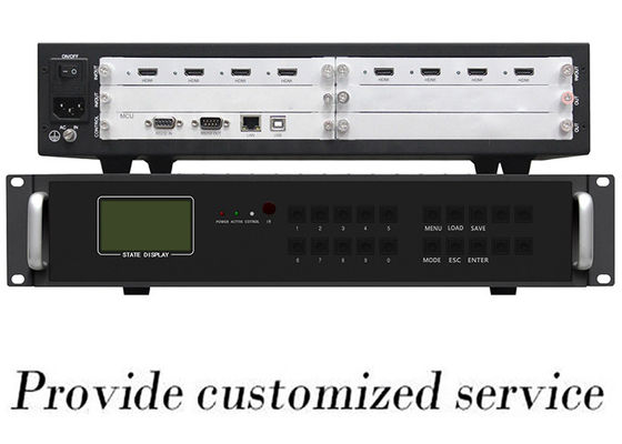 WLHDVP HDMI 비디오 월 프로세서 4x4 이중 전원 매트릭스 제어기