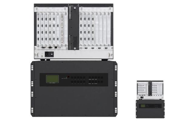 4K 입력 카드 7U 모듈식 비디오 월 컨트롤러 16채널 HDMI 출력