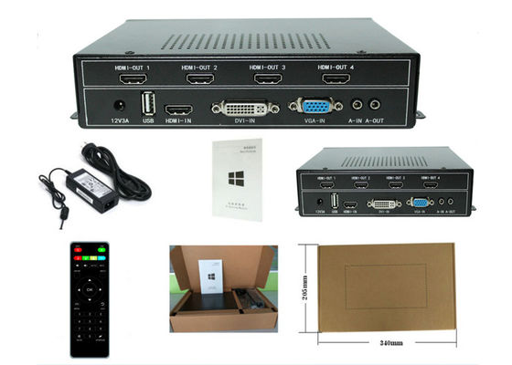 1080P 2x2 HDMI 비디오 월 제어기 1x4 HDMI 비디오 월 프로세서
