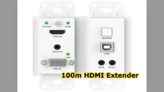 HDBaseT 연장기 100m HDMI 오디오 비디오